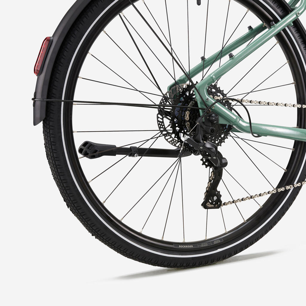 Electric hybrid bike with central motor and low frame E-ACTV 500 lavender